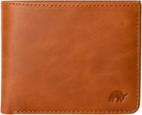 Bullstrap Leather Smart Wallet للرجال مع تعقب | Apple® ابحث عن محفظة ثنائية ذات طيبة من الجلد المتوافقة مع الحبوب المدمجة مع تعقب مدمج | نحيف وجميل مع الزنجار الفريد | سيينا in Kuwait