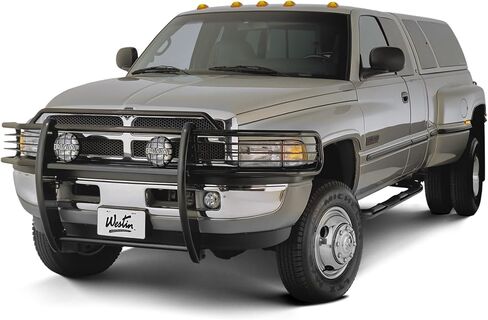 Westin 25-0685 توقيع 3 Round Nerf Bars Fits 1994-2001 Ram 1500 Club Cab 1994-2002 Ram 2500 3500 Club Cab Black Pair in Saudi Arabia