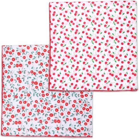 2 حزمة باندانا ناعمة من القطن للنساء والرجال ، 21.6'x 21.6 '' رقبة رأس وشاح الصيف رفيع Bandana رئيس الرأس in Kuwait