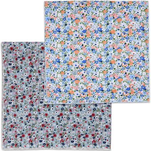 2 حزمة باندانا ناعمة من القطن للنساء والرجال ، 21.6'x 21.6 '' رقبة رأس وشاح الصيف رفيع Bandana رئيس الرأس in Kuwait