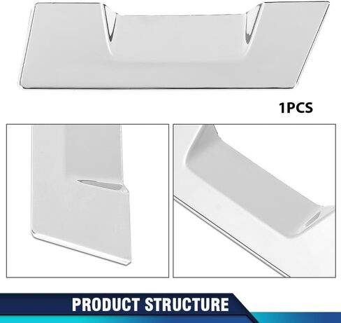 PIT66 Molding Chrome Front Grille Hood Trim, Compatible with Mini Cooper R55 R56 R58 R59 2009 2010 2011 2012 2013 2014 2015 (NOT fit S) 51132751040 MC1235100 in Saudi Arabia