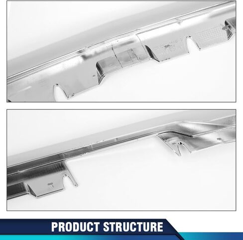 PIT66 Molding Chrome Front Grille Hood Trim, Compatible with Mini Cooper R55 R56 R58 R59 2009 2010 2011 2012 2013 2014 2015 (NOT fit S) 51132751040 MC1235100 in Saudi Arabia