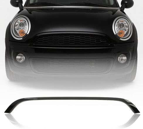 PIT66 صب الشبكة الأمامية Chrome Front Grille ، متوافق مع Mini Cooper R55 R56 R59 R59 2009 2010 2011 2012 2013 2015 (Not Fit S) 51132751040 MC1235100 in Kuwait