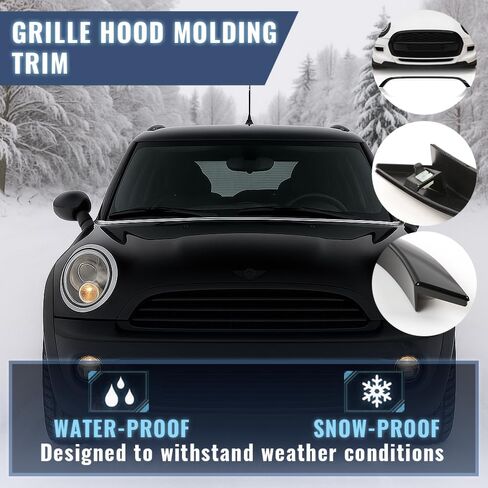 PIT66 صب الشبكة الأمامية Chrome Front Grille ، متوافق مع Mini Cooper R55 R56 R59 R59 2009 2010 2011 2012 2013 2015 (Not Fit S) 51132751040 MC1235100 in Kuwait