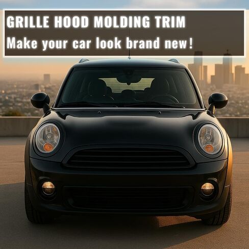 PIT66 صب الشبكة الأمامية Chrome Front Grille ، متوافق مع Mini Cooper R55 R56 R59 R59 2009 2010 2011 2012 2013 2015 (Not Fit S) 51132751040 MC1235100 in Kuwait