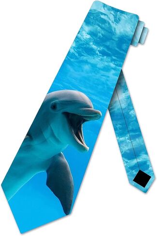 Three Rooker Dolphin Ties Mens Animal Neckties Ocean Tie in Saudi Arabia