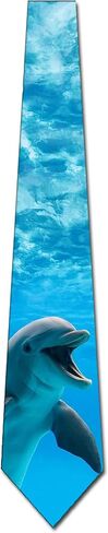 Three Rooker Dolphin Ties Mens Animal Neckties Ocean Tie in Saudi Arabia