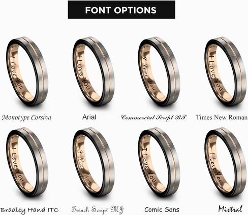 Tungsten Wedding Band Ring 9mm 8mm 6mm 4mm for Men Women 18k Rose Gold Plated Flat Cut Black Grey Brushed Polished in Kuwait