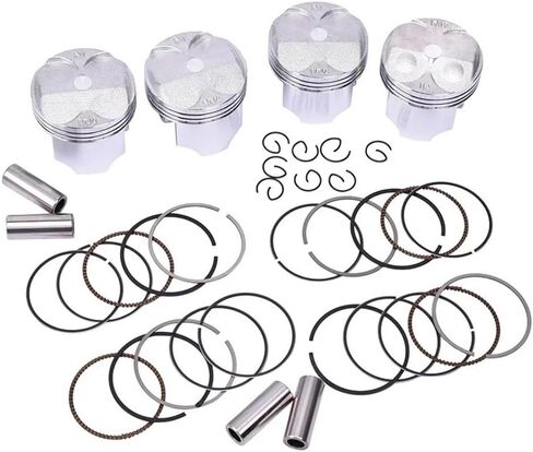 مكبس الدراجات النارية ومجموعة الحلقة متوافقة 113101-MCE-000 CB400SF 1992-1998 CB400 1999 (4 Set 55.75mm) in Saudi Arabia
