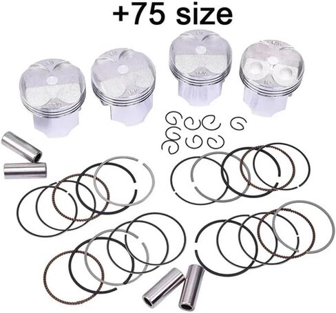 مكبس الدراجات النارية ومجموعة الحلقة متوافقة 113101-MCE-000 CB400SF 1992-1998 CB400 1999 (4 Set 55.75mm) in Saudi Arabia