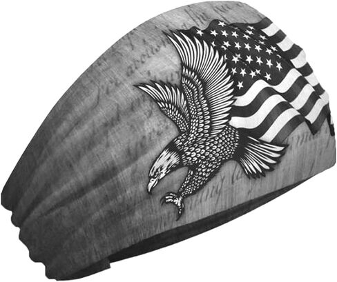 That's A Wrap Unisex Patriotic Eagle Performance Knotty Band - Black KB2615 in Saudi Arabia