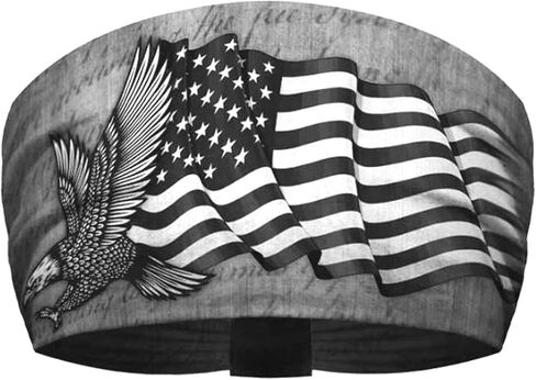 That's A Wrap Unisex Patriotic Eagle Performance Knotty Band - Black KB2615 in Saudi Arabia