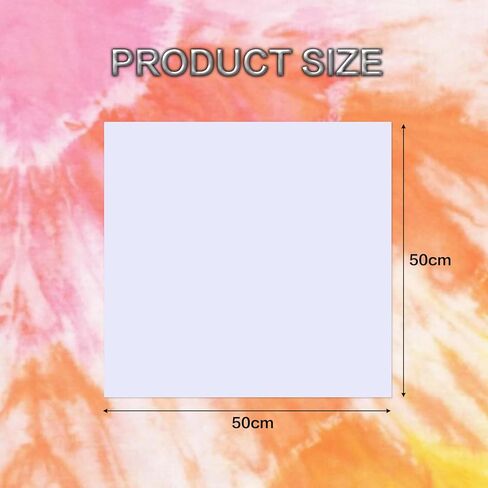 12 PCS Bandanas White Bandanas ، منديل باندانا باندانا لصبغ TIE DIY ، مناديل صلبة فارغة بالجملة ، غلاف الرأس للقطن للجنسين للفنانين وعشاق الحرفية- 50 × 50 سم in Kuwait