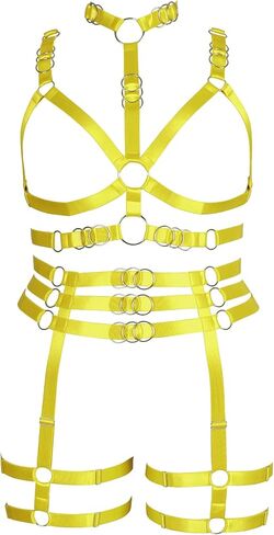 حجم كبير طبطب الرباط حزام مجموعة كامل الجسم تسخير للنساء الملابس الداخلية قفص الشرير حجم كبير مهرجان الهذيان القوطية الصدرية هالوين in Kuwait