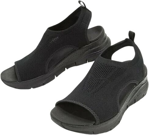 Shopellox Women's Slingback Sport Sandals, Washable Orthopedic Slides with Arch Support for Walking & Casual Wear in Saudi Arabia