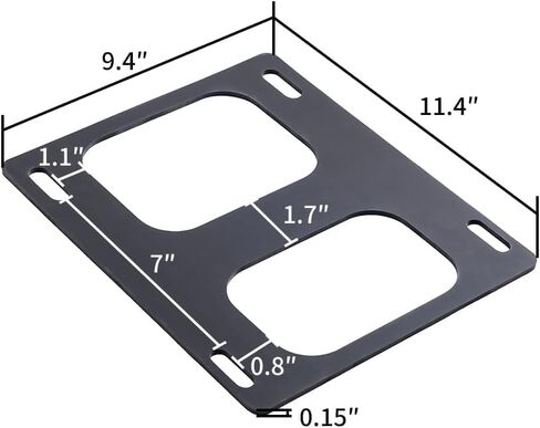 Advanblack Tour Pack Rack Cushion Rubber Rubber Pad-وسادة جبل تقليص قابلة للانفصال مع شريط 3M-متوافق مع رف Trunk Tour Tour-Black in Saudi Arabia