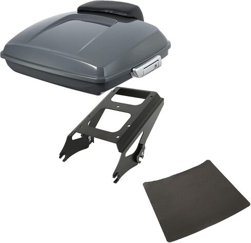 TCMT Razor Tour Pack Trunk Backrest Pad Two-Up Mounting Luggage Rack Fit For Harley Touring Road Street Electra Glide Road King 2009-2013 in Saudi Arabia