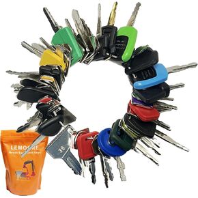 50 Heavy Equipment Keys Master Set, Construction Ignition Key for Cat Caterpillar Case JD John Deere Hyster Komatsu Kubota Yanmar Daewoo Takeuchi Ford New Holland Volvo JCB and More in Saudi Arabia