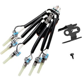 FJ503 Spider Fuel Injectors Assembly w/Bracket Upgraded 6 Cylinder Spider Injectors Compatible with Chevy, GMC, Isuzu, Oldsmobile Models 4.3L V6 Engine, Replace# FJ503, FJ10565 in Saudi Arabia