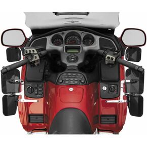 الدورة الوطنية - 01-17 Honda GL1800 Gold Wing Mirt Mount Wing Danclectors - Dark Tint (N5108) in Kuwait