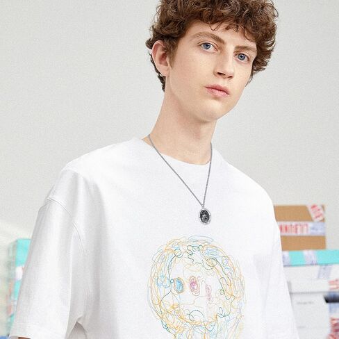 Archangel Uriel Necklace 925 Sterling Sliver Saint Uriel Pendant Necklace, Archangel Amulet Necklace,St Uriel Jewelry for Men in Kuwait