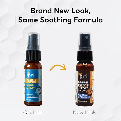 P.R.I Propolis الحلق رذاذ مع عسل Manuka ، التهاب الحلق ودعم المناعة ، طعم النعناع الطازج ، 1 أوقية in Kuwait