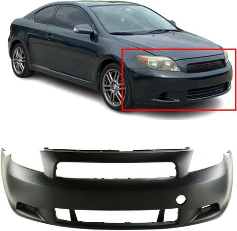 FITPARTS متوافقة مع غطاء الوفير الأمامي FASCIA 2005-2010 SCION TC BASE BASE CUPE 05-10. تم تحضيره الجديد بدون ثقوب مستشعر ، مع ثقوب ضباب الضباب. SC1000103 5211921906 in Saudi Arabia