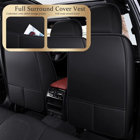 Car Seat Covers Full Set,Universal Fit Crown Car Seat Covers Waterproof Anti-Slip Faux Leather Automotive Seat Covers for Cars SUV Pick-up Truck Sedan (Red) in Saudi Arabia