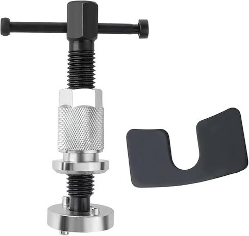 Pack-1 Brake Caliper Compression Tool, Heavy Duty Brake Caliper Tool with Compressor Adapter, Brake Pad Replacement Piston Rewind Tool, Universal for Automotive Repair Accessories (Silver+ Black) in Saudi Arabia