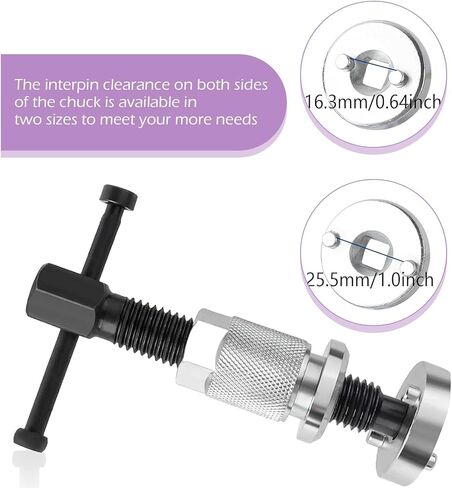 Pack-1 Brake Caliper Compression Tool, Heavy Duty Brake Caliper Tool with Compressor Adapter, Brake Pad Replacement Piston Rewind Tool, Universal for Automotive Repair Accessories (Silver+ Black) in Saudi Arabia