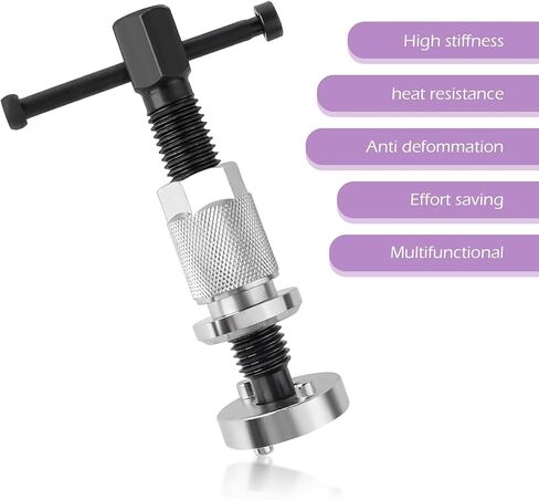 Pack-1 Brake Caliper Compression Tool, Heavy Duty Brake Caliper Tool with Compressor Adapter, Brake Pad Replacement Piston Rewind Tool, Universal for Automotive Repair Accessories (Silver+ Black) in Saudi Arabia