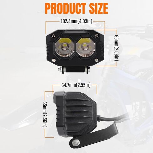 طقم مصابيح أسيوتوفيتش 4 بوصة للدراجة الأمامية ل sur-ron segway x260 talaria sting r mx4 spot/flad in Saudi Arabia