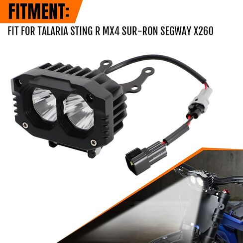 طقم مصابيح أسيوتوفيتش 4 بوصة للدراجة الأمامية ل sur-ron segway x260 talaria sting r mx4 spot/flad in Saudi Arabia
