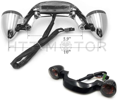 HTTMT MT444-001- Domestic Bullet Rear Light Bar Compatible with 10-18 Road Glide Street Glide w/Orig. turn signal in Saudi Arabia