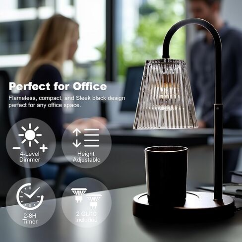Candle Warmer Lamp with Timer, Adjustable Height Dimmable Candle Lamp Warmer, Electric Wax Warmer,Home Decor for Scented Candles Warmer Light,Mothers Day,Birthday Gifts for Women Men in Saudi Arabia
