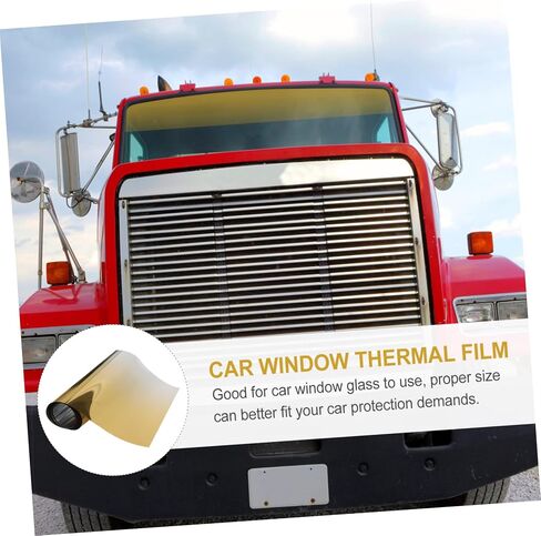 GLEAVI CAR HEAT Forting Window Window Film UV Protection Bept-Proof for Trucks Front Windshield Sunshade 50 ٪ in Saudi Arabia