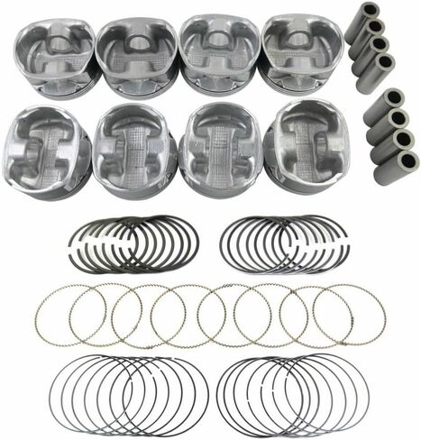 5086010AB 5086011AB Pistons with Rings Set Compatible with 2003-2008 Chrysler Jeep Dodge Ram 1500 2500 3500 5.7L V8 HEMI OHV in Saudi Arabia