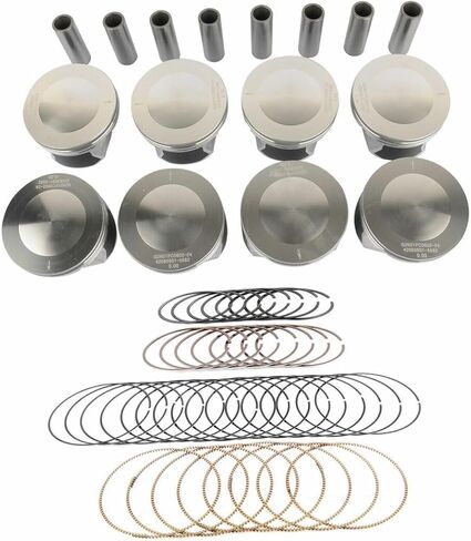 5086010AB 5086011AB Pistons with Rings Set Compatible with 2003-2008 Chrysler Jeep Dodge Ram 1500 2500 3500 5.7L V8 HEMI OHV in Saudi Arabia