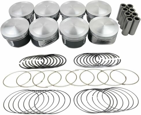 5086010AB 5086011AB Pistons with Rings Set Compatible with 2003-2008 Chrysler Jeep Dodge Ram 1500 2500 3500 5.7L V8 HEMI OHV in Saudi Arabia