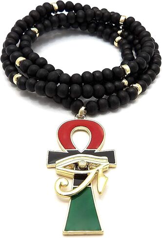 Eye of Ra Over Ankh Pendant Necklace in Saudi Arabia