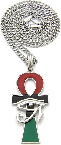 Eye of Ra Over Ankh Pendant Necklace in Saudi Arabia