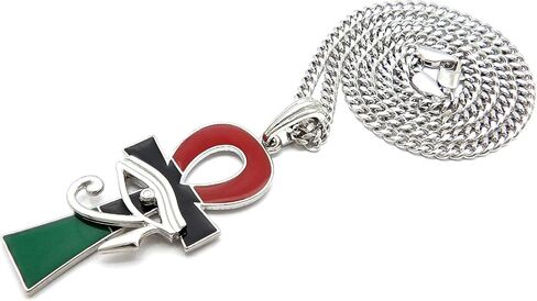 Eye of Ra Over Ankh Pendant Necklace in Saudi Arabia