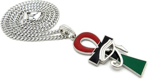 Eye of Ra Over Ankh Pendant Necklace in Saudi Arabia