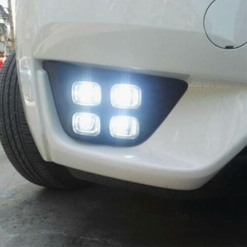 2pcs LED LED LED أثناء النهار مصباح Drl Light ، ضوء الضباب LED مع مصابيح الضباب DRL ، متوافقة مع Honda Fit Jazz 2014-2015 LED DRL FOG مصباح ، الضوء الأبيض in Kuwait