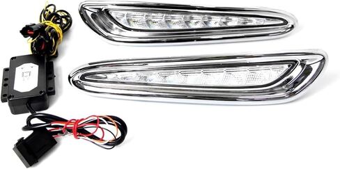 LED DRL DENTY RUNMENT LIGHT LIGHT FOG LAMPS مع إكسسوارات مجموعة إشارة الدوران متوافقة مع MAZDA 3 2010 2011 2012 2013 in Saudi Arabia