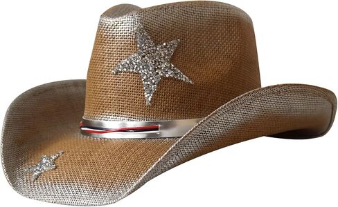 Wildarms Western Cowboy Hat for Women Wide Brim Woven Cowboy Hat Cowgirl Sun Beach Hat for Party in Saudi Arabia