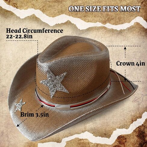 Wildarms Western Cowboy Hat for Women Wide Brim Woven Cowboy Hat Cowgirl Sun Beach Hat for Party in Saudi Arabia