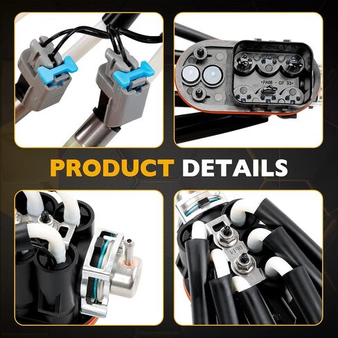 FJ503 Spider Fuel Injectors Assembly w/Bracket Upgraded 6 Cylinder Spider Injectors Compatible with Chevy, GMC, Isuzu, Oldsmobile Models 4.3L V6 Engine, Replace# FJ503, FJ10565 in Saudi Arabia