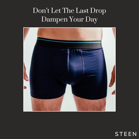 STEEN LastDrop Underwear for Men - Ultra-Soft Bamboo Viscose Boxer Briefs, Leak-Proof Underwear for Men in Saudi Arabia