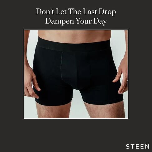Steen Lastdrop Intelder for Men-ملخصات ملاكمة خيزران فائقة الخيزران ، ملابس داخلية مقاومة للتسرب للرجال in Saudi Arabia